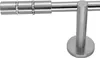 Gardinenstange mit Wandhalterung I Metall Edelstahl Look Produktbild-Vorschau 1