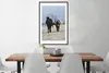 MuchoWow® Gerahmtes Poster Pferde - Schnee - Weiß 60x90 cm Produktbild-Vorschau 3