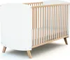 AT4 - Lit bébé en bois 60 x 120 cm SCANDINAVE Blanc et Voir les images du produit 1