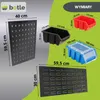 Werkbankbord botle® 238x90 cm, metalen, met 60 Productafbeelding-voorbeeld 3