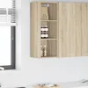 vidaXL Závěsná skříňka Sonoma dub 30 x 29,5 x 80 cm Náhled obrázku produktu 3