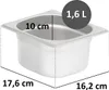Mahlzeit GN Behälter 1/6 mit Deckel, Höhe 100 mm, Edelstahl Produktbild-Vorschau 2