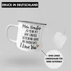 Trendation - Bruder Schwester Emaille Tasse Geschenk von Produktbild-Vorschau 4