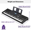 Yamaha PSR-EW425 Digital-Keyboard, schwarz, tragbares Produktbild-Vorschau 3