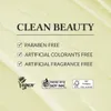 Marketing image highlighting 'Clean Beauty' features and certifications. Podgląd zdjęcia produktu