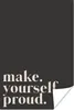 MuchoWow® Poster Zitate - Mach dich stolz - Selbstliebe - Produktbild-Vorschau 1