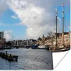 MuchoWow® Poster Brücke - Haarlem - Zentrum 100x100 cm - Produktbild-Vorschau 1