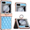 Etui pour Samsung Galaxy Z Flip 5 Etui en cuir galvanisé de Voir les images du produit 1
