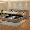 Polsterbett 180x200cm mit USB und Leselampe, Boxspringbett Produktbild-Vorschau 2