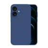 A blue phone case is shown on a white background. Produktbild-Vorschau