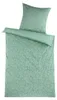 Renforce Wendebettwäsche Baumwolle Blumen grün 135x200 Produktbild-Vorschau 1