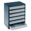 Kleinteilemagazin B357xT255xH435mm galvanisiertes Stahlbl.6 Produktbild-Vorschau 2