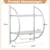 COSTWAY Portasciugamani a parete, portasciugamani con 2 Anteprima dell’immagine prodotto 3