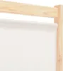 A close-up view of a white fabric panel attached to a wooden frame. Voir les images du produit