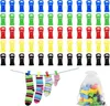 60 Sockenclips für Waschmaschine und Trockner in 5 Farben Produktbild-Vorschau 1
