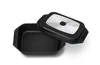 A black roasting pan with a silver and black lid, shown on a white background. Náhľad obrázku produktu