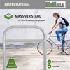 2x Fahrradanlehnbügel 115 x 78 cm Stahl feuerverzinkt Ø 49 Produktbild-Vorschau 2