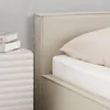 Polsterbett PESARO 160x200 cm, Beige – modernes Doppelbett Produktbild-Vorschau 4