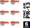 Six button cell batteries are arranged in three rows of two on a white background. Text indicating the battery type and quantity is present on the right side of the image. Náhled obrázku produktu
