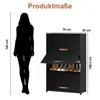 FABATO 7-stufiger Schuhschrank mit Tür – Platz für 28 Paar Produktbild-Vorschau 2