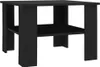 A black coffee table with two shelves, shown from a slightly elevated angle against a white background. Náhled obrázku produktu