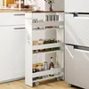 KOMFOTTEU Nischenwagen mit Ladestation, Kleiner Küchenwagen Produktbild-Vorschau 5