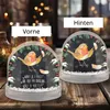 Mr. & Mrs. Panda Schneekugel Weihnachten Rotkehlchen Federn Produktbild-Vorschau 5