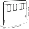 SucceBuy Tête de lit métallique pour lit queen size, Voir les images du produit 8