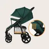 A green LIONELO Annet Buggy is shown against a light beige background. A circular inset highlights a small pocket on the buggy. Náhled obrázku produktu