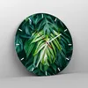 Wanduhr - Rund - Glasuhr - Blume Natur - 40x40cm - Produktbild-Vorschau 4