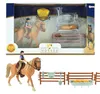 Toi-Toys 37160A  - Braunes Pferd mit Reiter und Zubehör Produktbild-Vorschau 1