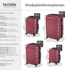 Hartschalenkoffer-Set 4-teilig, aus robustem ABS-Kunststoff Produktbild-Vorschau 5
