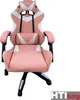 A pink and white gaming chair is shown against a white background. Produktbild-Vorschau