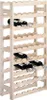 A wooden wine rack filled with wine bottles. Produktbild-Vorschau