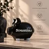 Große lustige Spardose Sparschwein SCHWARZGELD schwarz 17 Produktbild-Vorschau 3