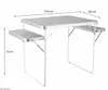 Campingtisch mit Klappbaren Seitenflächen 116/79,5 x 60 x Produktbild-Vorschau 3