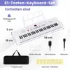 Piano numérique COSTWAY à 61 touches, avec support, Voir les images du produit 3