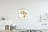 MuchoWow® Textilní plakát - Mapa Afriky retro - 90x90cm - S Náhled obrázku produktu 2