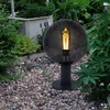 Außenlampe, IP44, Glas, Rauchfarben, anthrazit, H 38 cm Produktbild-Vorschau 3