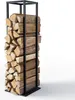 VOUNOT® Métal Étagère à bois de cheminée 33 x 33 x 112 cm, Voir les images du produit 1