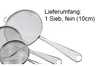METALTEX Sieb fein, 10 cm, Drahtgriff mit Produktbild-Vorschau 5