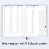 Häfft Lehrer-Planer 2026/2027 / A5+ / Fine Leaves Blue Produktbild-Vorschau 4