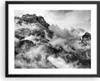 Gerahmtes Poster - Schwarzer Rahmen - Berge Nebel Gipfel - Produktbild-Vorschau 1