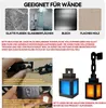 A collage of images showing different wall surfaces suitable for the product, instructions for assembly, and examples of the product itself. Produktbild-Vorschau