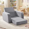 COSTWAY – sofa dziecięca 3 w 1 z funkcją spania, kanapa Podgląd zdjęcia produktu 4