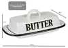 Butterdose aus Emaille, ca. 8 x 21 x 13 cm Produktbild-Vorschau 4