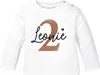 personalisiertes Baby Langarmshirt Geburtstags-Shirt Produktbild-Vorschau 1