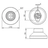 Apparecchio di illuminazione a plafone in porcellana E27, Anteprima dell’immagine prodotto 12