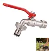 2 Stück Wasserhahn Garten 1/2 Zoll Messing Kugelhahn Produktbild-Vorschau 1