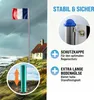 MONZANA® Fahnenmast 6,5m Seilzug Bodenhülse inkl. Produktbild-Vorschau 4